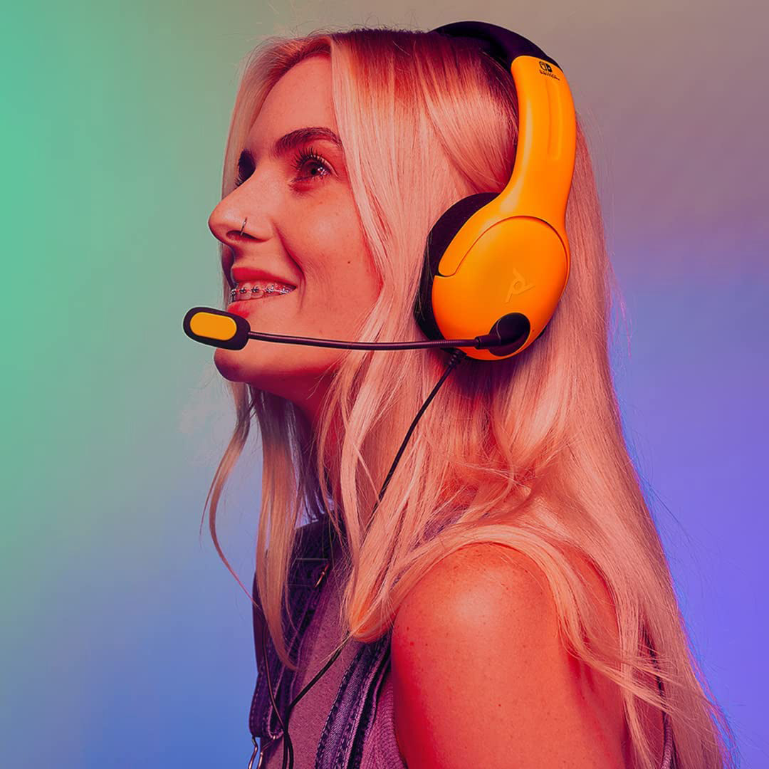 PDP - LVL40 Wired Stereo Headset for Nintendo Switch - Yellow/Blue - Console Accessories by PDP The Chelsea Gamer