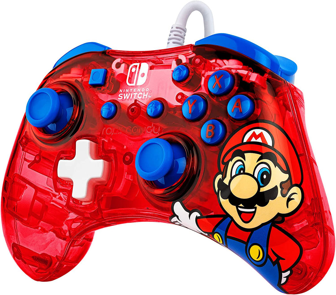 PDP - Rock Candy Wired Controller for Nintendo Switch - Mario Punch - Console Accessories by PDP The Chelsea Gamer