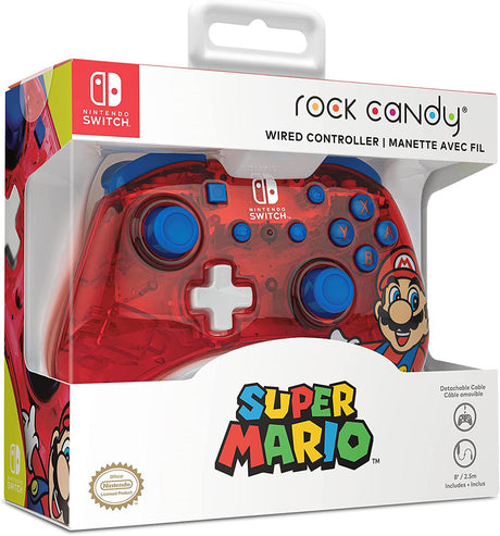 PDP - Rock Candy Wired Controller for Nintendo Switch - Mario Punch - Console Accessories by PDP The Chelsea Gamer