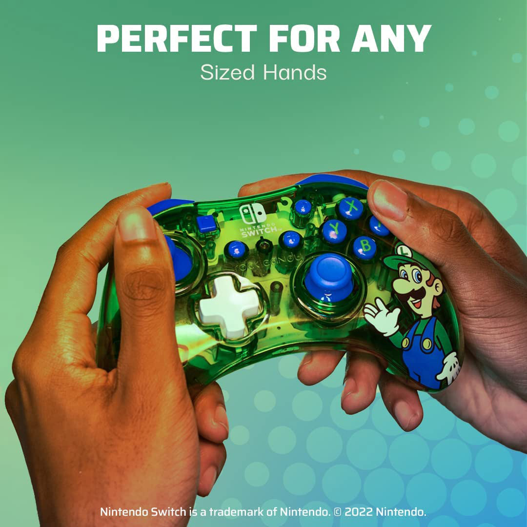 PDP - Rock Candy Wired Controller for Nintendo Switch - Luigi Lime - Console Accessories by PDP The Chelsea Gamer