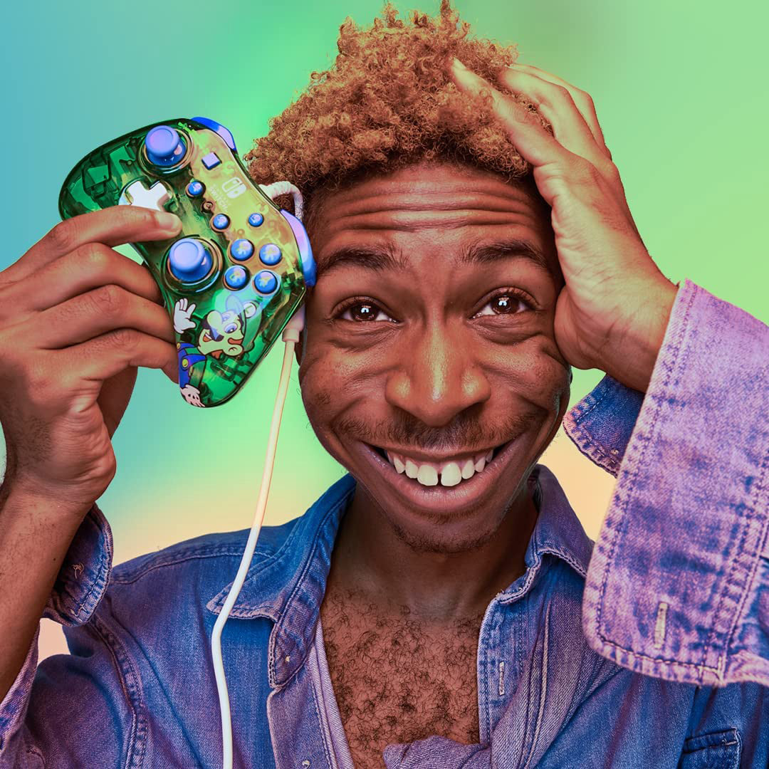 PDP - Rock Candy Wired Controller for Nintendo Switch - Luigi Lime - Console Accessories by PDP The Chelsea Gamer