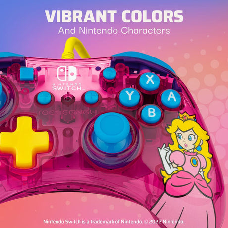 PDP - Rock Candy Wired Controller for Nintendo Switch - Peach - Console Accessories by PDP The Chelsea Gamer