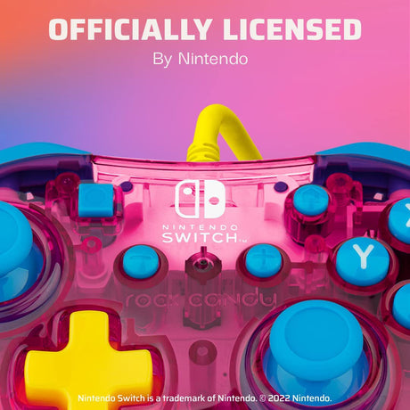 PDP - Rock Candy Wired Controller for Nintendo Switch - Peach - Console Accessories by PDP The Chelsea Gamer