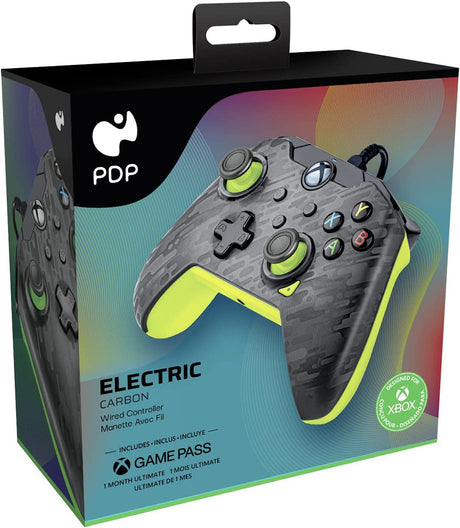 PDP - Wired Controller for Xbox & PC - Electric Carbon - Console Accessories by PDP The Chelsea Gamer