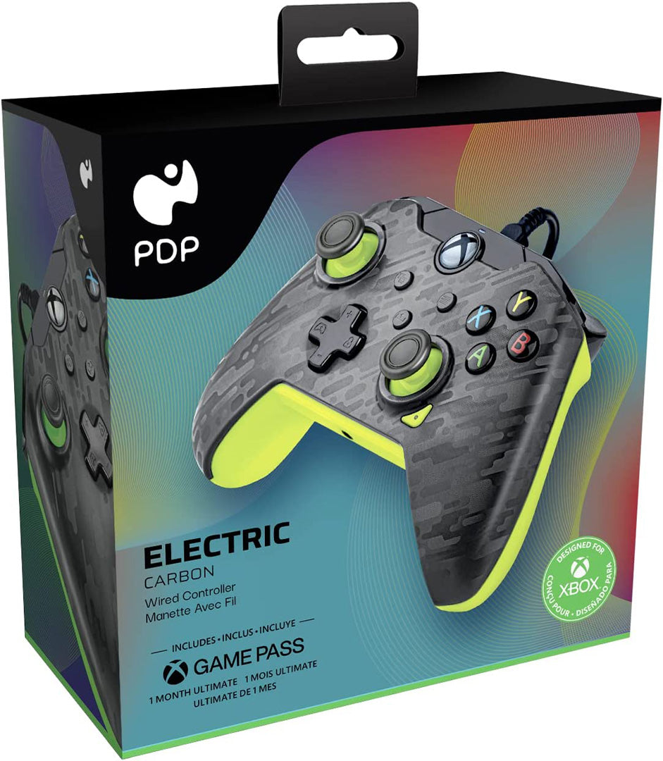 PDP - Wired Controller for Xbox & PC - Electric Carbon - Console Accessories by PDP The Chelsea Gamer