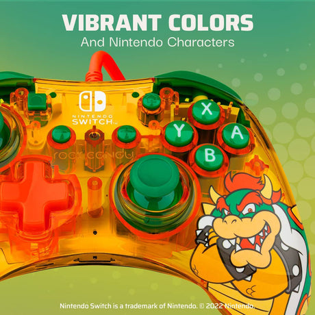 PDP - Rock Candy Wired Controller for Nintendo Switch - Bowser - Console Accessories by PDP The Chelsea Gamer
