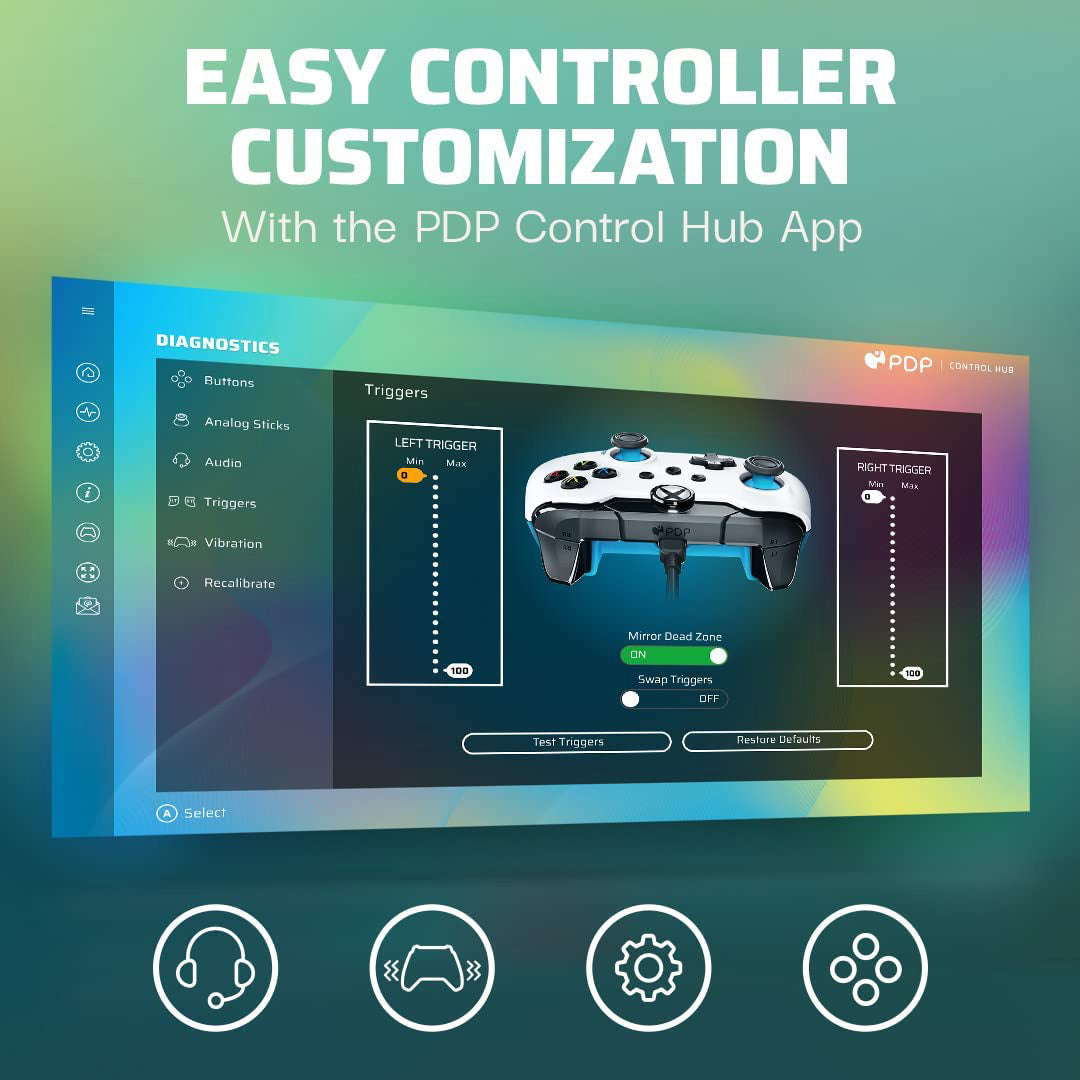 PDP - Wired Controller for  Xbox Series X|S & PC Controller - Ion White - Console Accessories by PDP The Chelsea Gamer