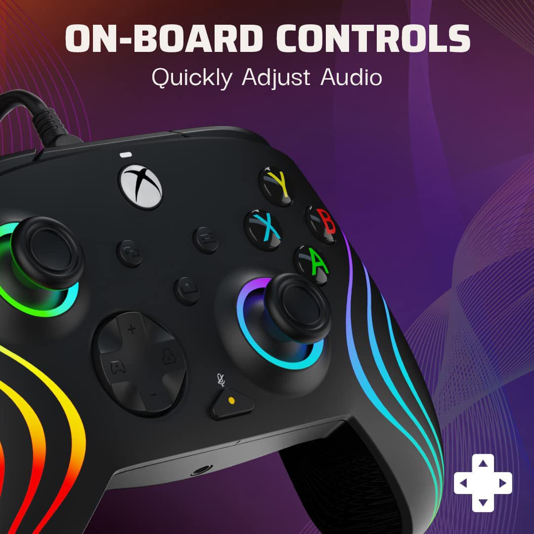 PDP - Afterglow Wave Wired Controller - Black - Console Accessories by PDP The Chelsea Gamer