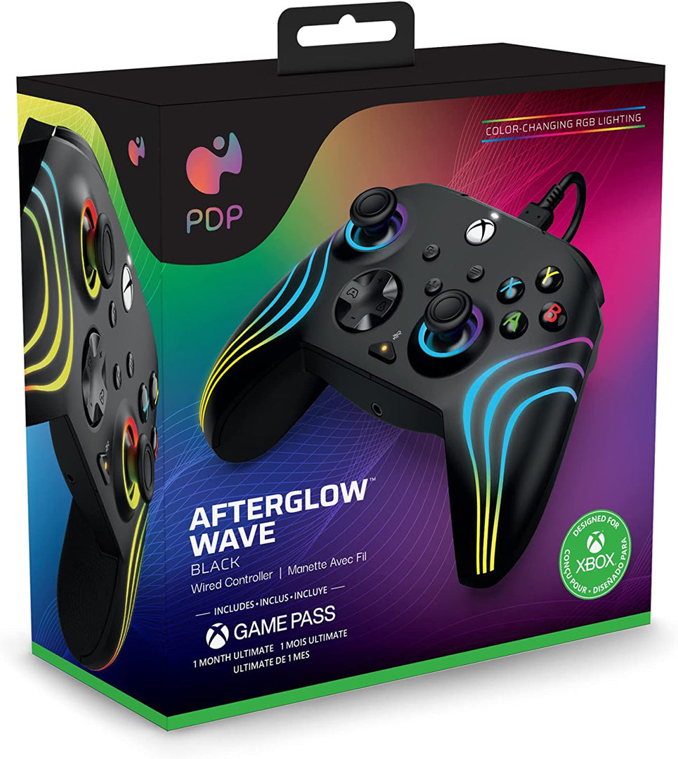 PDP - Afterglow Wave Wired Controller - Black - Console Accessories by PDP The Chelsea Gamer