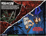Teenage Mutant Ninja Turtles Raphael Vs Stranger Things Hopper Action Figures  6'' And Turtle With Articulation, P81192 - Merchandise by Bandai Namco Entertainment The Chelsea Gamer