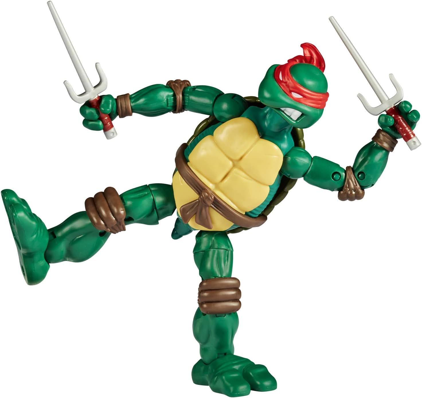 Teenage Mutant Ninja Turtles Raphael Vs Stranger Things Hopper Action Figures  6'' And Turtle With Articulation, P81192 - Merchandise by Bandai Namco Entertainment The Chelsea Gamer