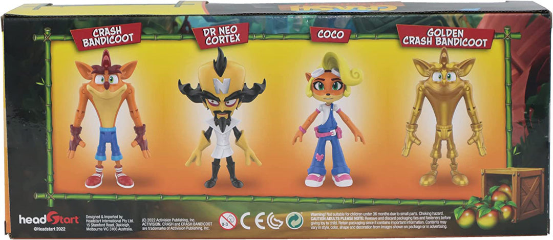 Crash Bandicoot Bandai Action Figures 4 Pack With Mask - Merchandise by Bandai Namco Merchandise The Chelsea Gamer