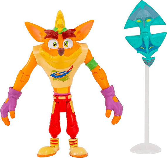 Crash Bandicoot - Retro Crash With Mask Figure - Merchandise by Bandai Namco Merchandise The Chelsea Gamer