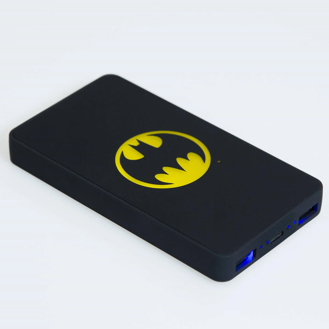 Lazerbuilt - Batman Logo Light Up 6000mAh Power Bank - merchandise by Lazerbuilt Ltd The Chelsea Gamer