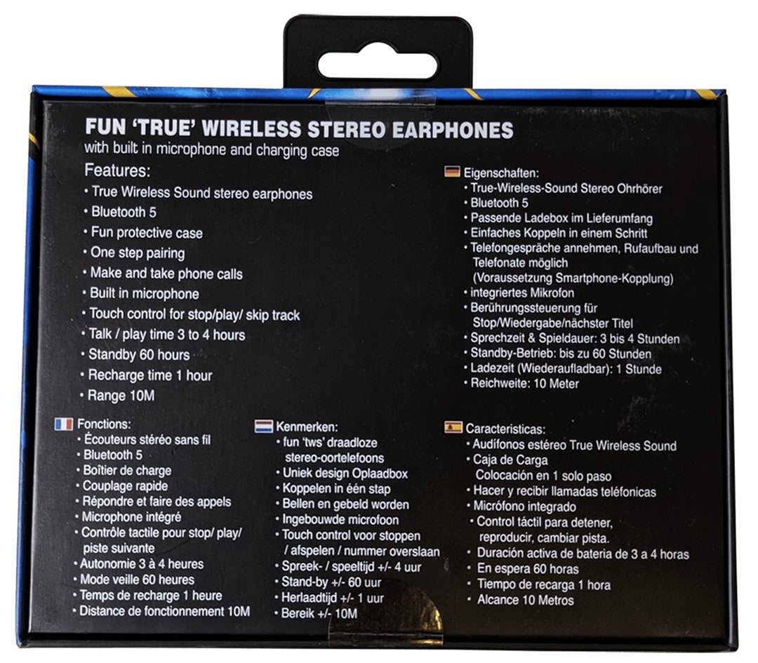 Lazerbuilt - TWS Earphones - DC - Harley Quin - Console Accessories by Lazerbuilt Ltd The Chelsea Gamer