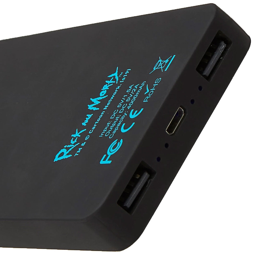 Lazerbuilt - Rick Morty Logo Light Up 6000mAh Power Bank - merchandise by Lazerbuilt Ltd The Chelsea Gamer