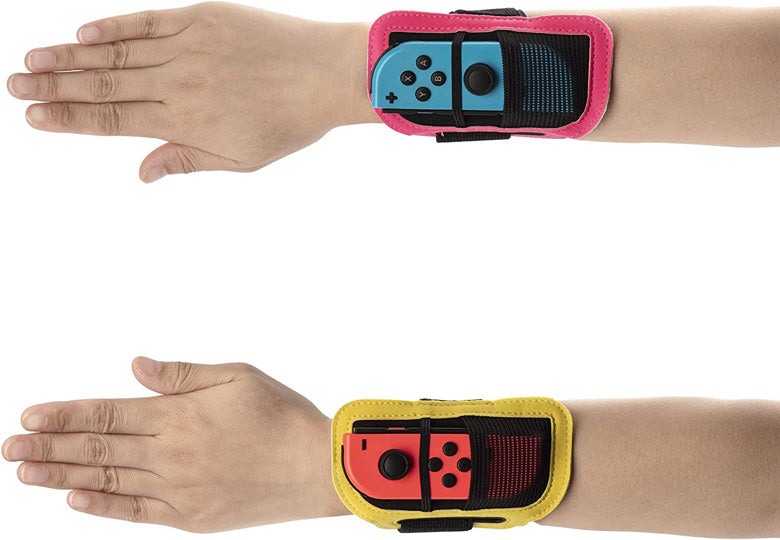 Subsonic - Official Just Dance 2023 - Dance Straps Pink & Yellow - Console Accessories by Subsonic The Chelsea Gamer