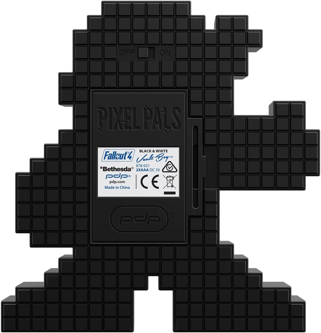 Pixel Pals Fallout 4: Vault Boy Black & White - merchandise by PDP The Chelsea Gamer