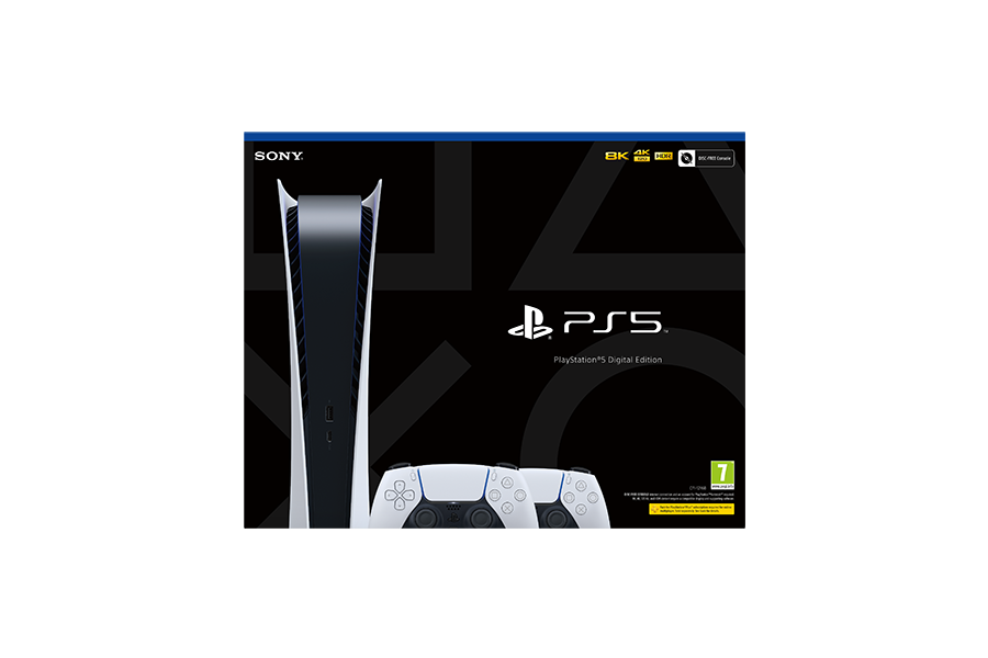 PlayStation®5 Digital Edition  - Two DualSense™ Wireless Controllers Bundle - Console pack by Sony The Chelsea Gamer