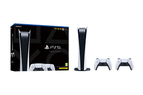 PlayStation®5 Digital Edition  - Two DualSense™ Wireless Controllers Bundle - Console pack by Sony The Chelsea Gamer