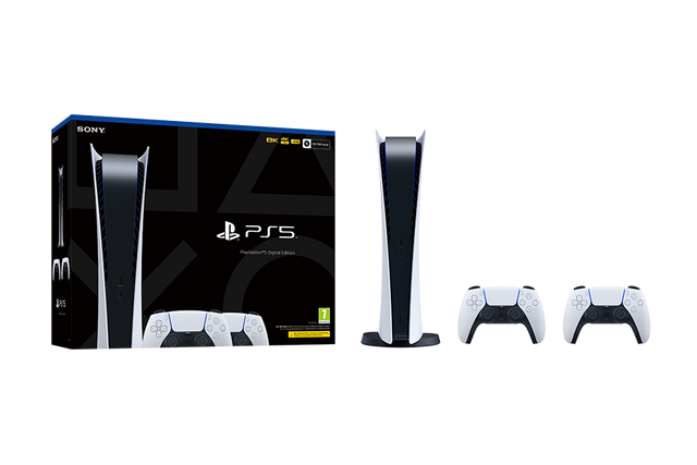 PlayStation®5 Digital Edition  - Two DualSense™ Wireless Controllers Bundle - Console pack by Sony The Chelsea Gamer