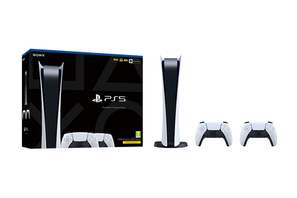 PlayStation®5 Digital Edition  - Two DualSense™ Wireless Controllers Bundle - Console pack by Sony The Chelsea Gamer