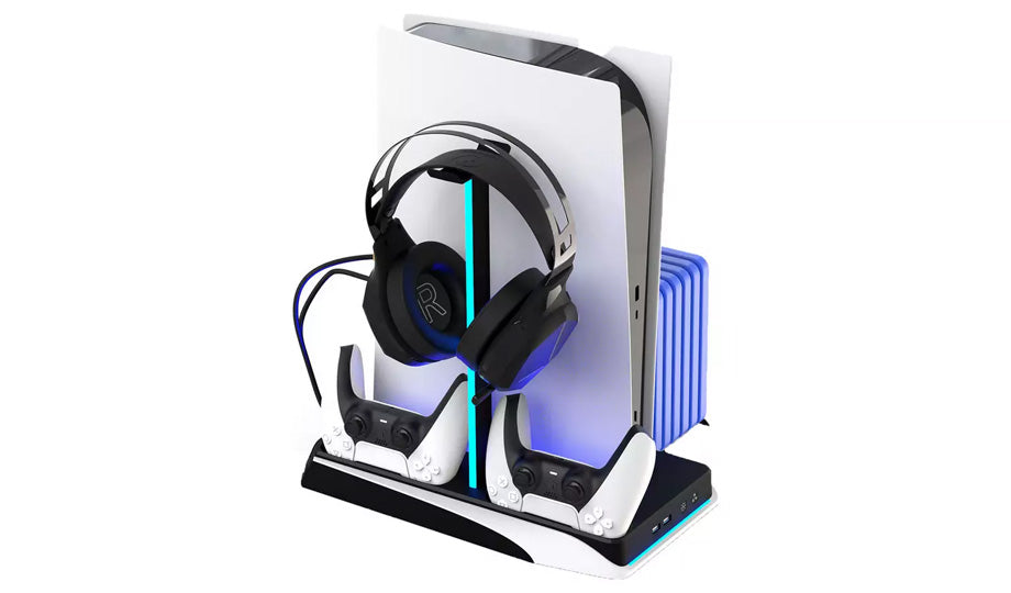 IMP Tech DLX+ Multi-Function LED Charging Tower for PS5 - Console Accessories by IMP Tech The Chelsea Gamer