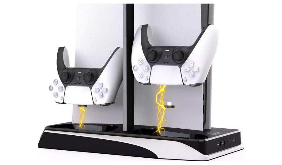 IMP Tech DLX+ Multi-Function LED Charging Tower for PS5 - Console Accessories by IMP Tech The Chelsea Gamer