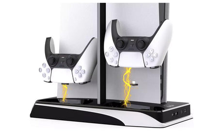 IMP Tech DLX+ Multi-Function LED Charging Tower for PS5 - Console Accessories by IMP Tech The Chelsea Gamer
