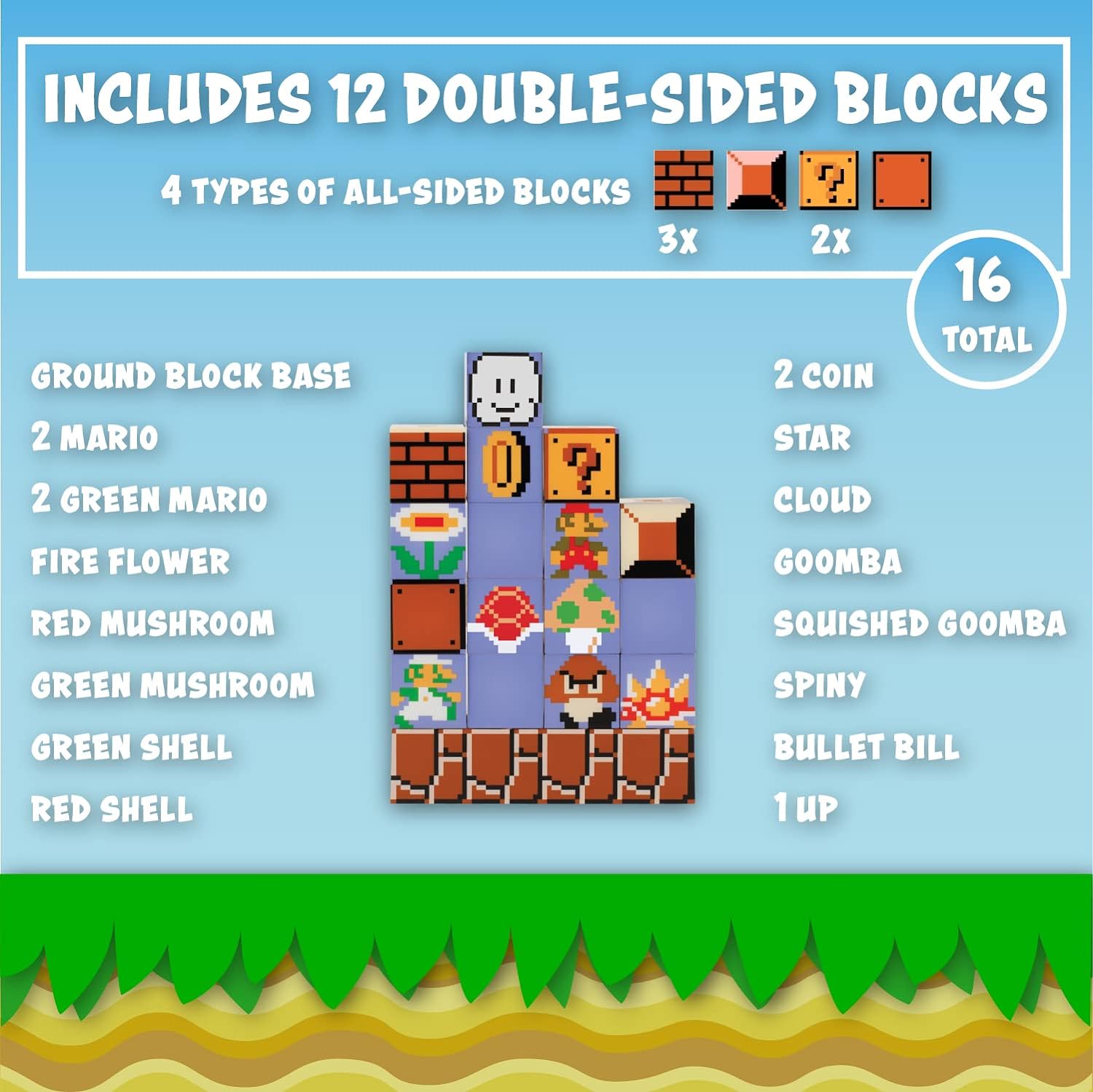 Super Mario Bros. Build a Level Light - Paladone - Lighting by Paladone The Chelsea Gamer