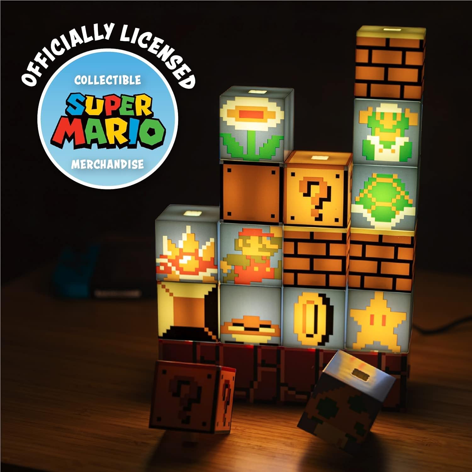 Super Mario Bros. Build a Level Light - Paladone - Lighting by Paladone The Chelsea Gamer