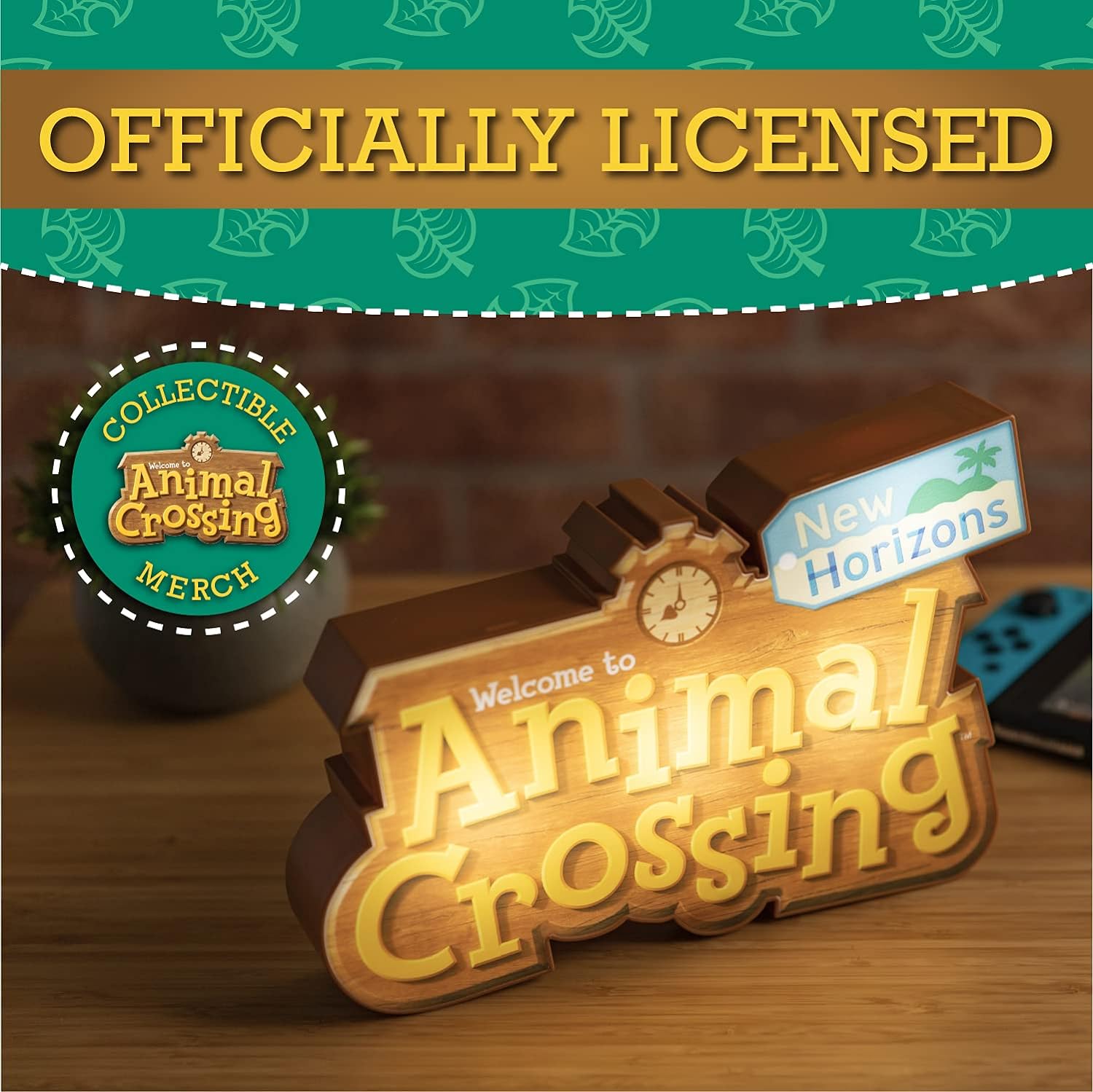 Animal Crossing Logo Light - Paladone - Lighting by Paladone The Chelsea Gamer