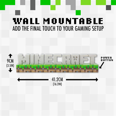 Minecraft Logo Light - Paladone - Lighting by Paladone The Chelsea Gamer