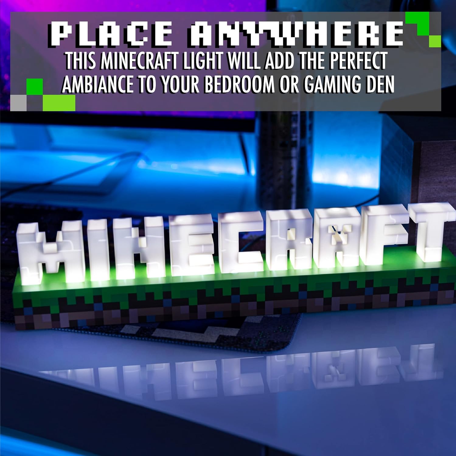 Minecraft Logo Light - Paladone - Lighting by Paladone The Chelsea Gamer