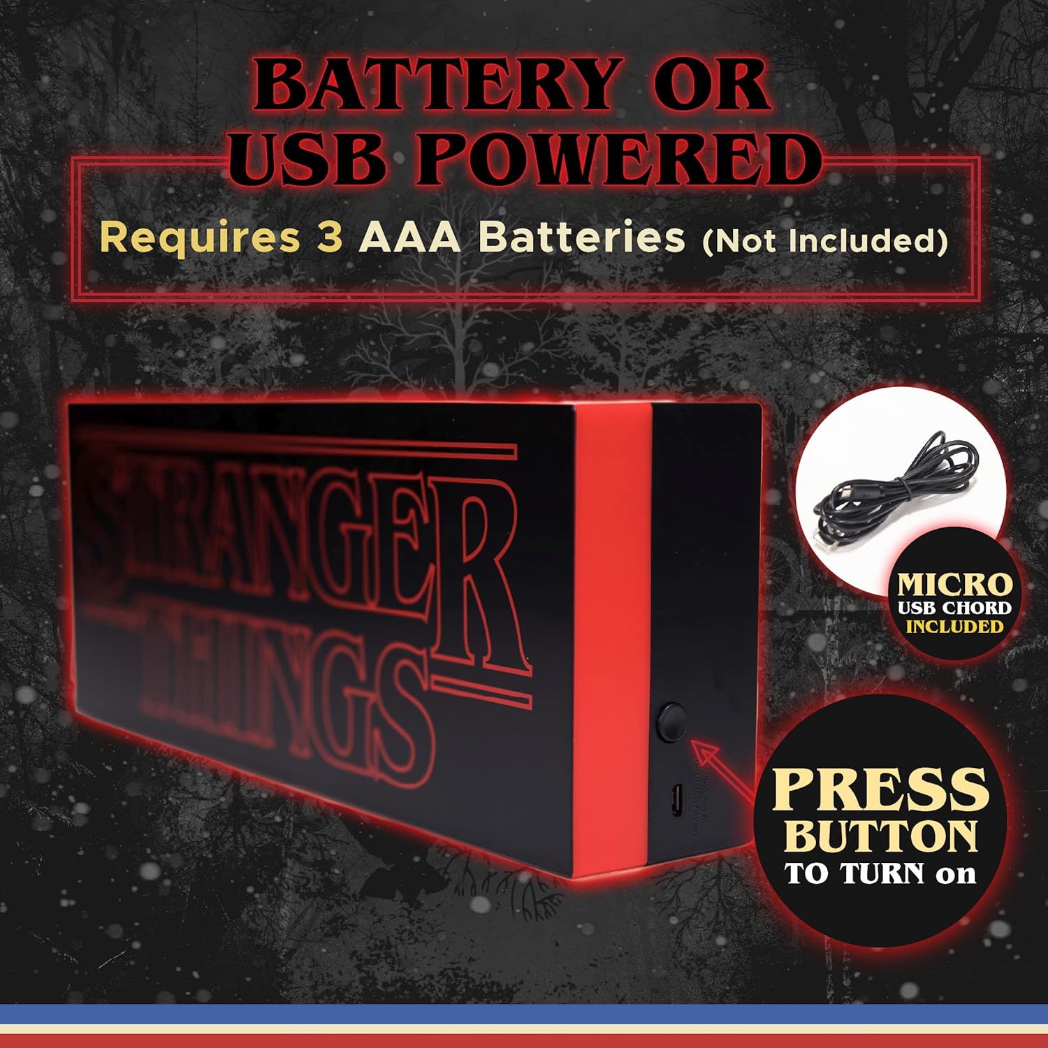 Stranger Things Logo Light - Paladone - Lighting by Paladone The Chelsea Gamer