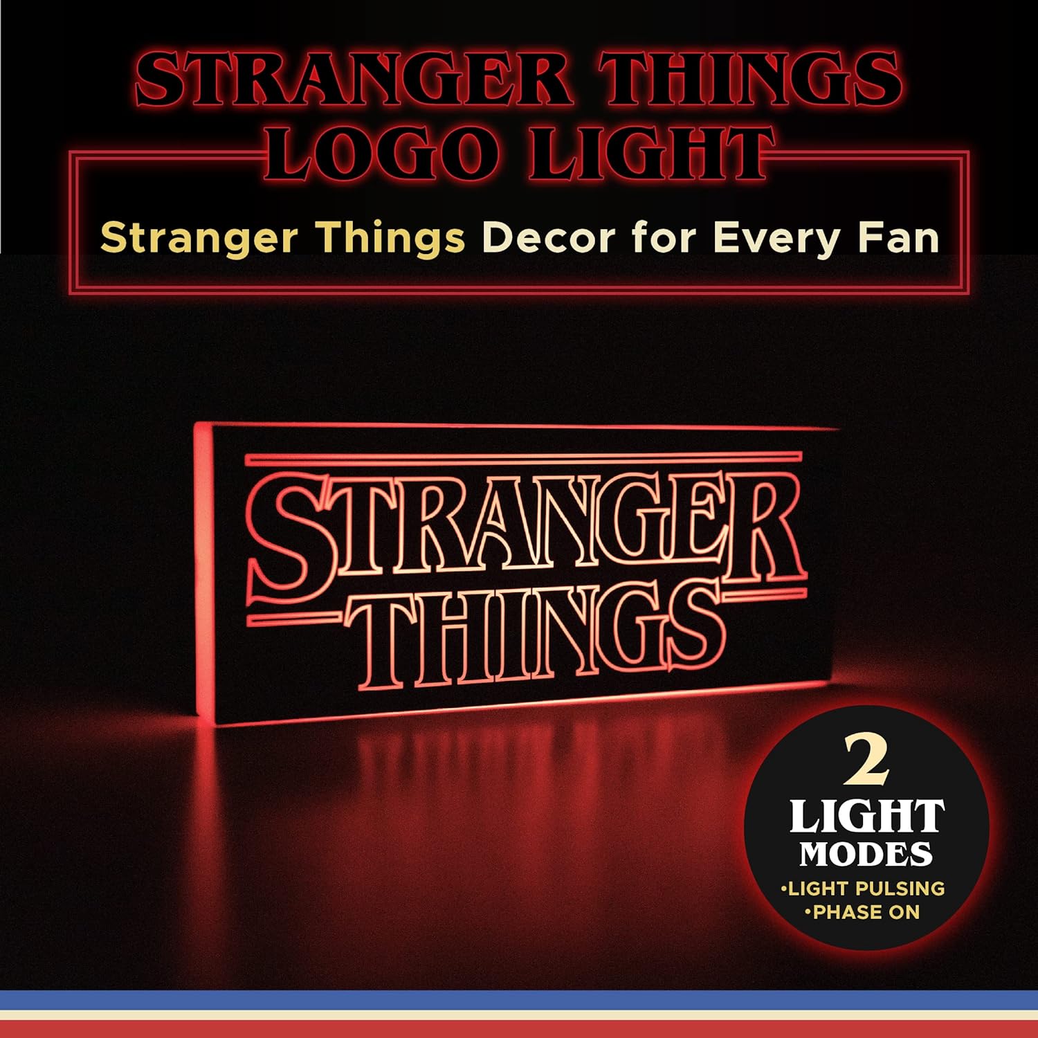 Stranger Things Logo Light - Paladone - Lighting by Paladone The Chelsea Gamer