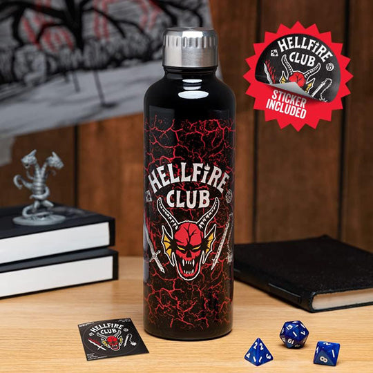 Paladone Hellfire Club Metal Water Bottle - 500ml - Merchandise by Paladone The Chelsea Gamer