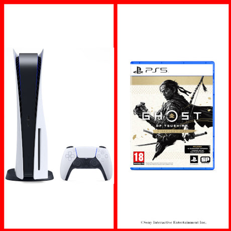 PlayStation®5 Console - Disc Edition Bundled with Ghost of Tsushima Director’s Cut - Console pack by Sony The Chelsea Gamer