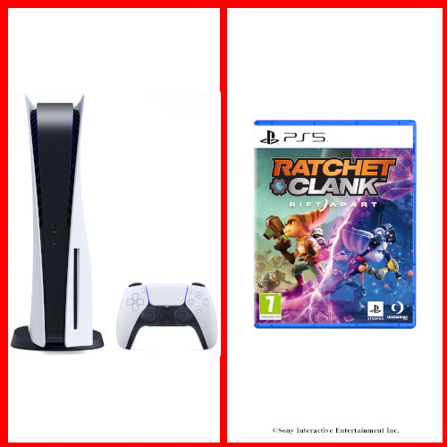PlayStation®5 Console - Disc Edition Bundled with Ratchet and Clank: A Rift Apart - Console pack by Sony The Chelsea Gamer