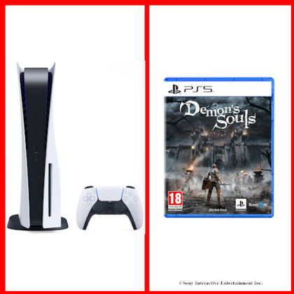 PlayStation®5 Console - Disc Edition Bundled with Demon Souls - Console pack by Sony The Chelsea Gamer