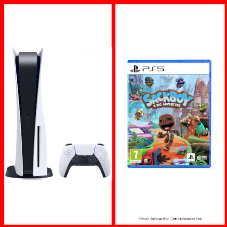 PlayStation®5 Console - Disc Edition Bundled with Sackboy: A Big Adventure - Console pack by Sony The Chelsea Gamer