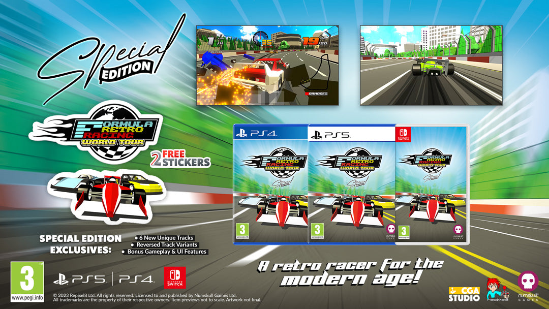 Formula Retro Racing World Tour Special Edition - PlayStation 5 - Video Games by Numskull Games The Chelsea Gamer