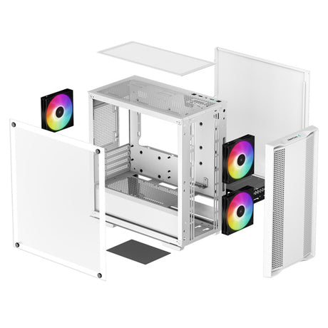 DeepCool CC360 Mini Tower PC Case - White - Core Components by DeepCool The Chelsea Gamer