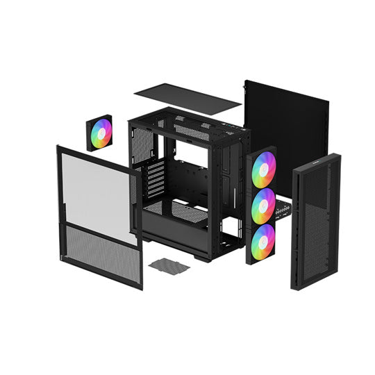 DeepCool CH560 - Mid Tower PC Case - Black - Core Components by DeepCool The Chelsea Gamer