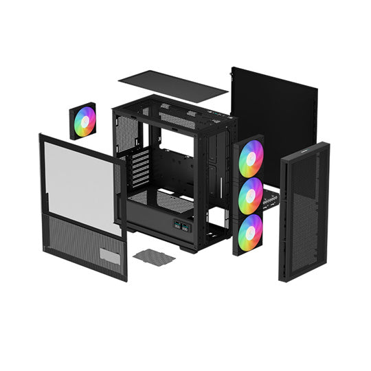 DeepCool CH560 Digital - Mid Tower PC Case - Black - Core Components by DeepCool The Chelsea Gamer