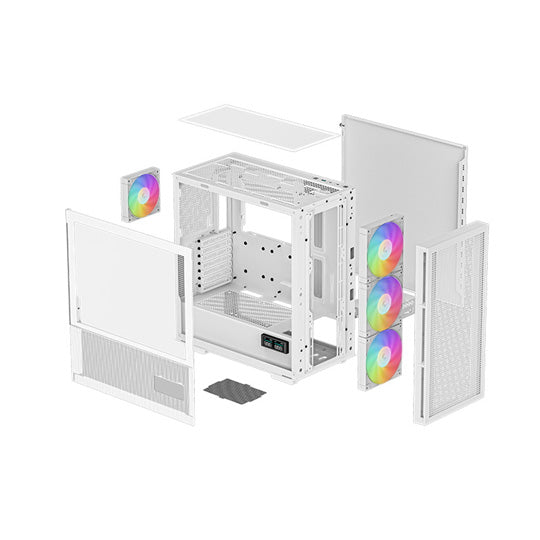 DeepCool CH560 Digital - Mid Tower PC Case - White - Core Components by DeepCool The Chelsea Gamer