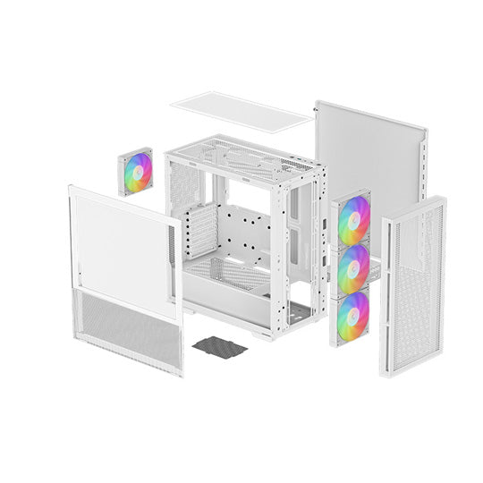 DeepCool CH560 - Mid Tower PC Case - White - Core Components by DeepCool The Chelsea Gamer