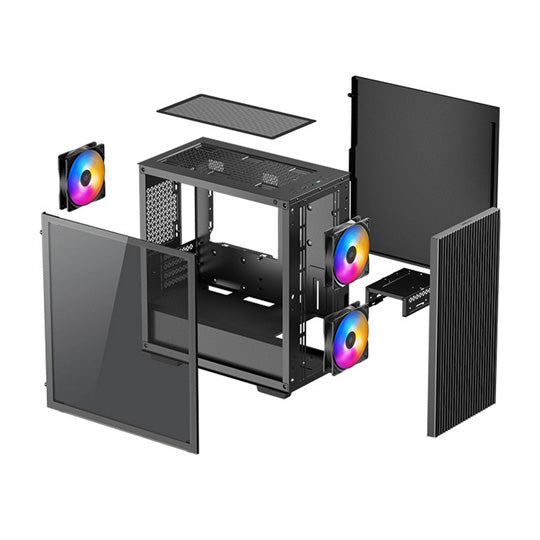 DeepCool MATREXX 40 3FS - Mini Tower PC Case - Black - Core Components by DeepCool The Chelsea Gamer