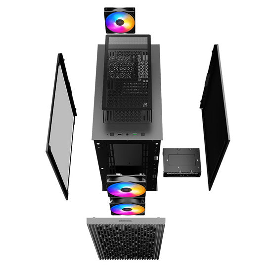 DeepCool MATREXX 40 3FS - Mini Tower PC Case - Black - Core Components by DeepCool The Chelsea Gamer