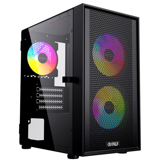 CRONUS Theia Airflow PC Case - Black - Core Components by Cronus The Chelsea Gamer